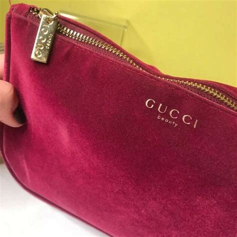 gucci large cosmetic case|gucci makeup bag pink velvet.